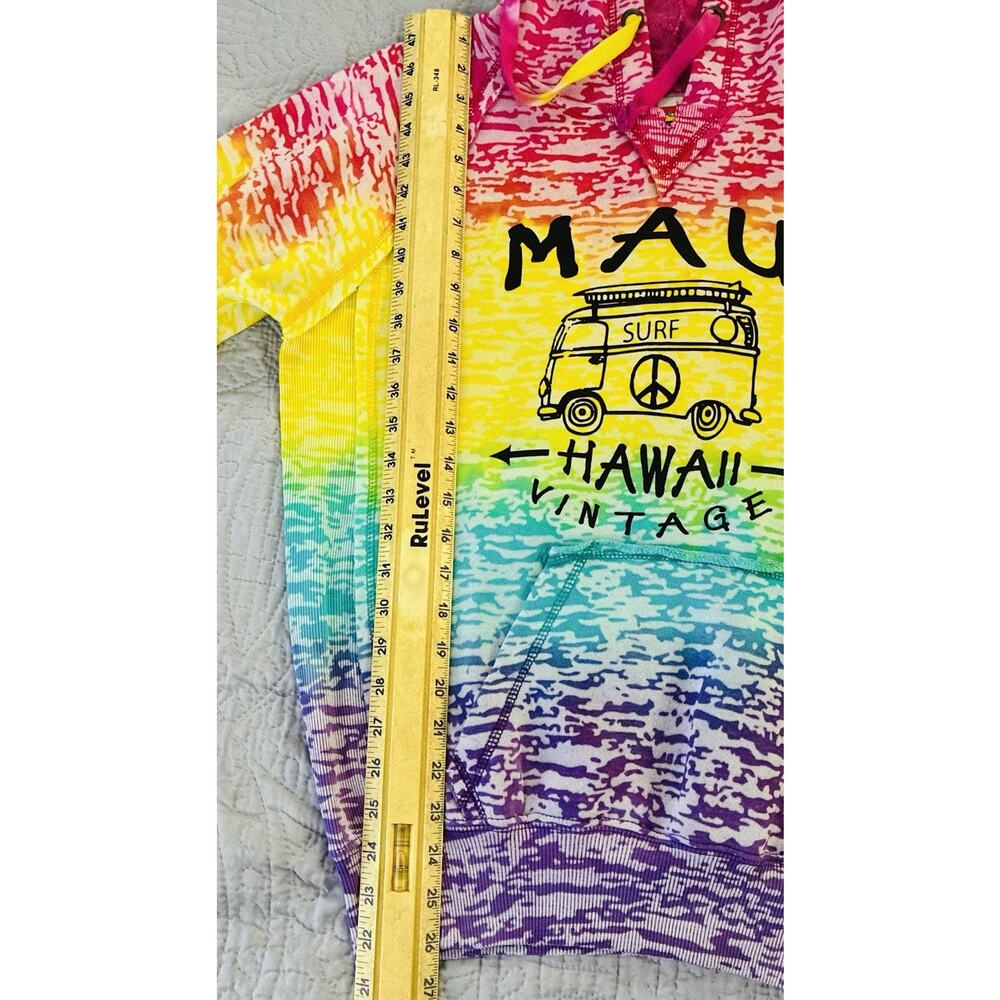 Aloha Hawaii Sz L Color Block Ombre Bold Colorful… - image 6
